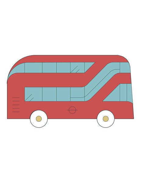 Иконка двухэтажного автобуса
