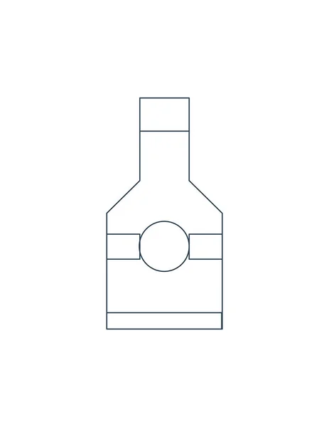 Пляшка значок ілюстрація — стоковий вектор