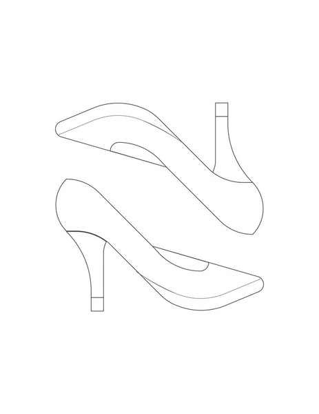 Schuhe Ikone Illustration — Stockvektor