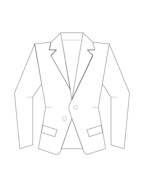 Ilustración icono chaqueta — Vector de stock