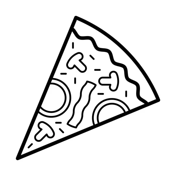 Pizza ikona ilustracja — Wektor stockowy