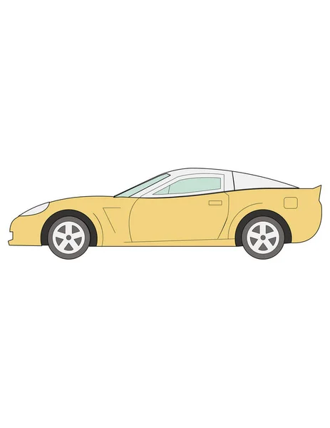 Illustration zur Auto-Ikone — Stockvektor