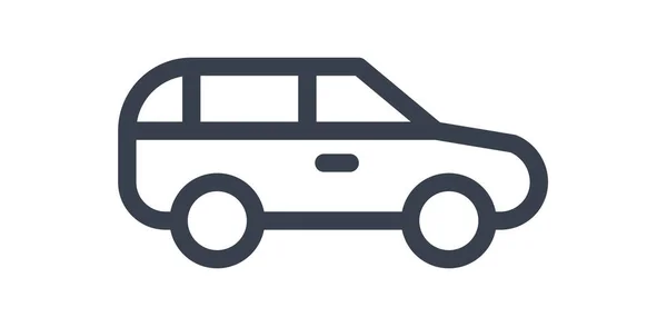 Illustration zur Auto-Ikone — Stockvektor