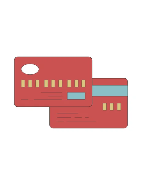 Illustration zum Kreditkartensymbol — Stockvektor
