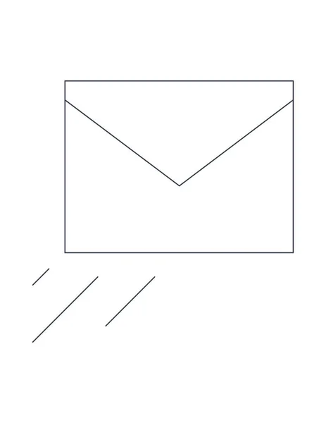 Enviar ilustración de icono de mensaje — Vector de stock