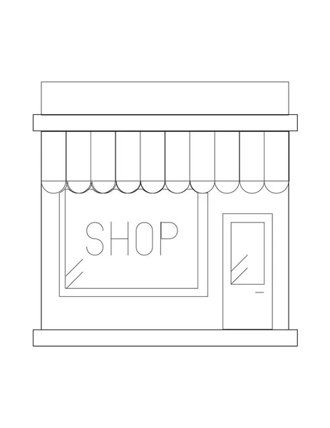 Icono de la tienda ilustración — Vector de stock