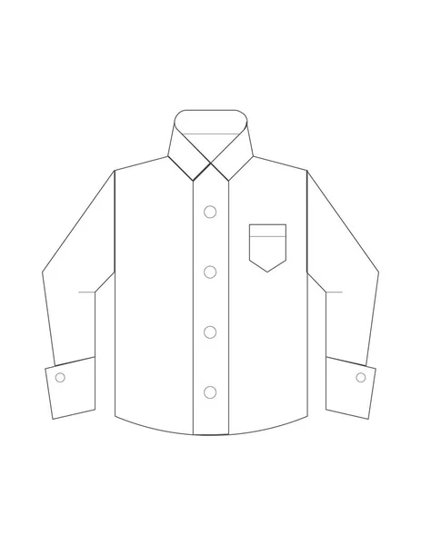 Ilustração ícone camisa — Vetor de Stock