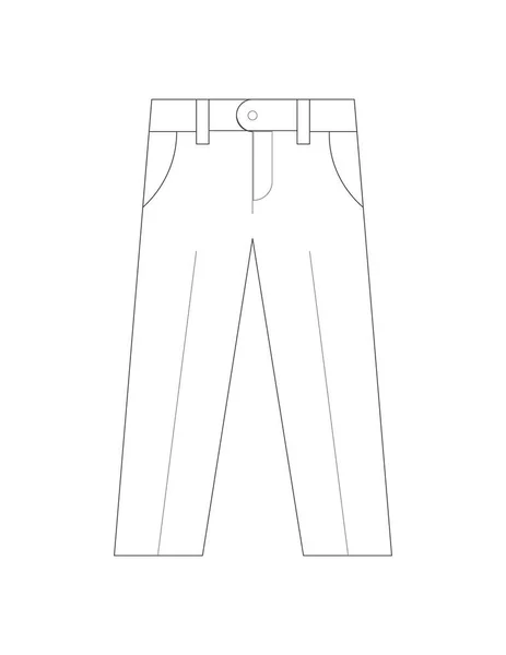 Broek pictogram illustratie — Stockvector