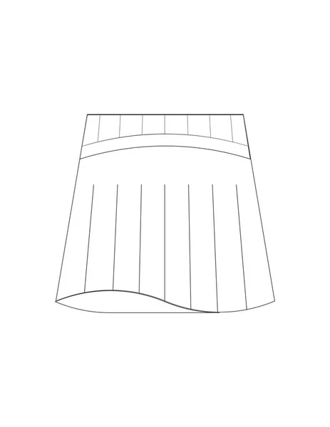 Ilustración del icono de falda — Vector de stock