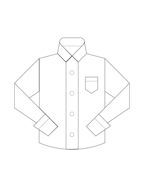 Illustrazione icona camicia — Vettoriale Stock