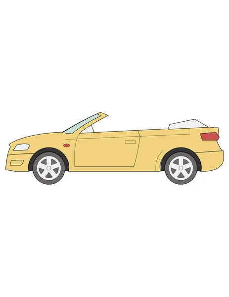 Ilustração ícone cabriolet — Vetor de Stock