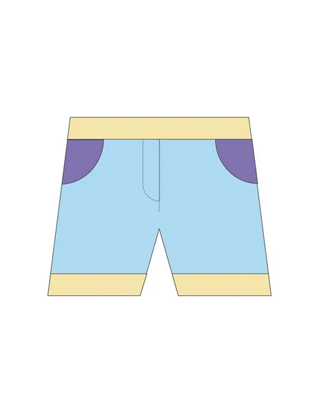 Illustrazione icona pantaloncini — Vettoriale Stock