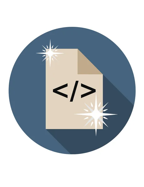 Ilustración de icono de código limpio — Archivo Imágenes Vectoriales