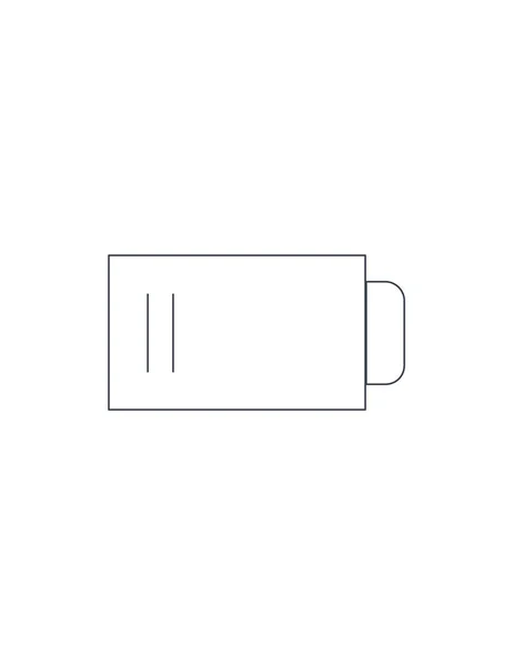 Batterij pictogram illustratie — Stockvector