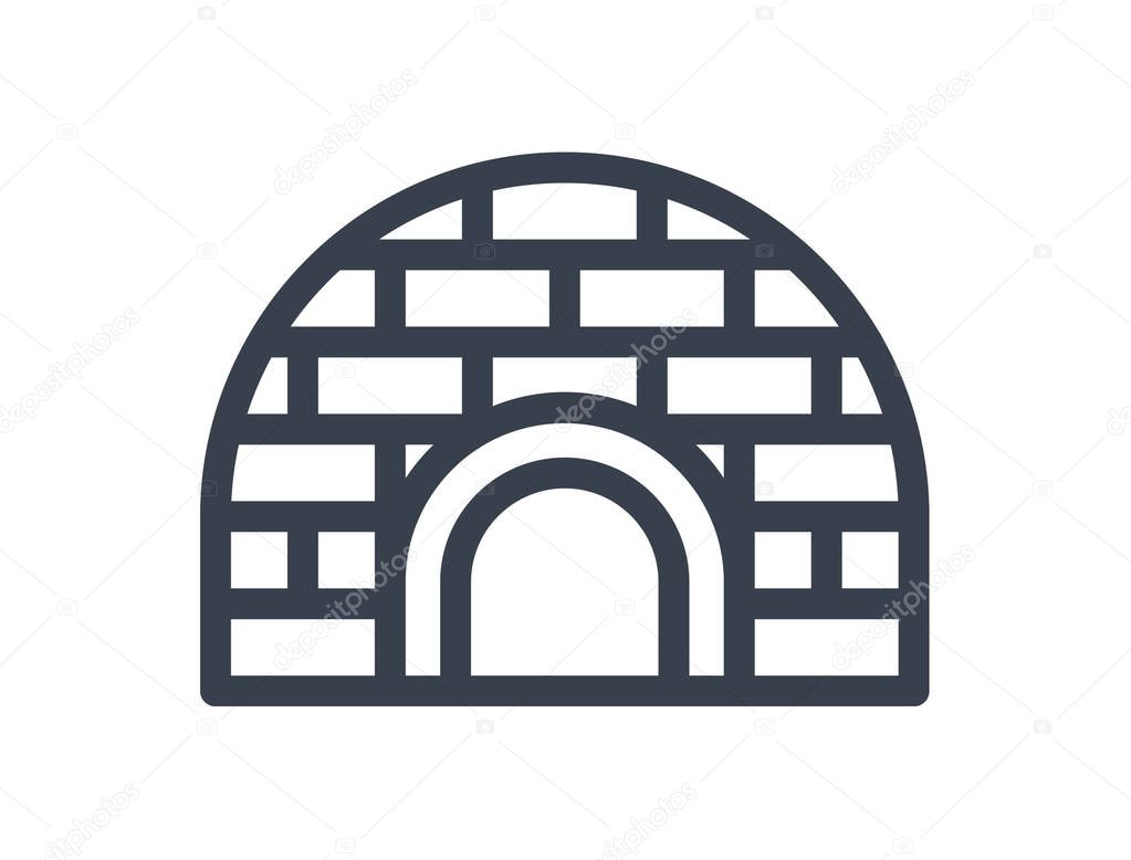 Igloo icon vector illustration
