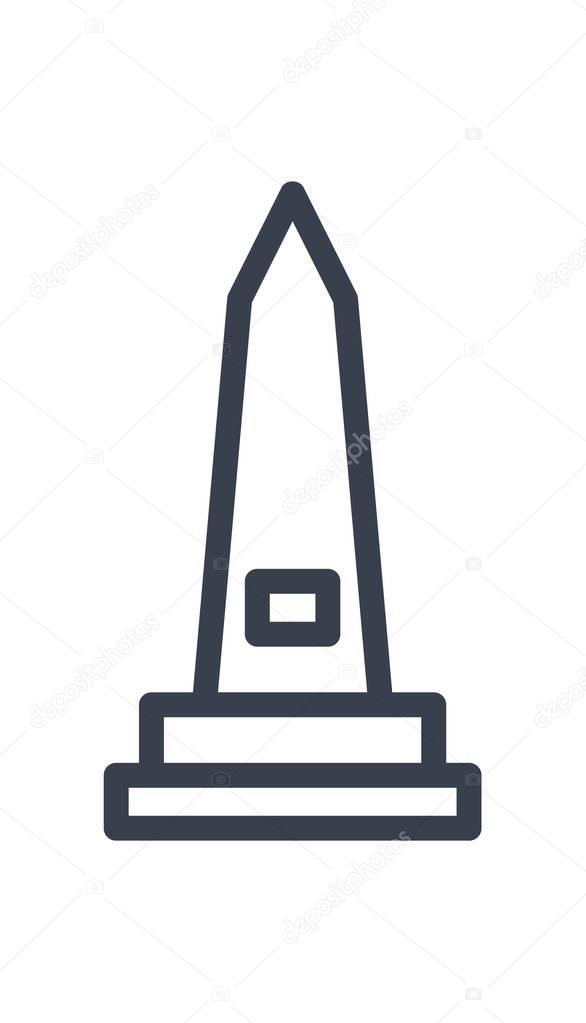Monument icon vector illustration