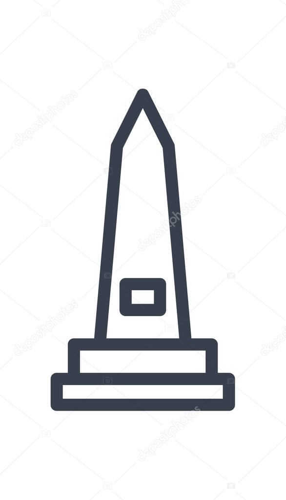 monument icon illustration