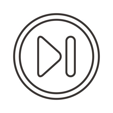 adım ileri düğmesi simge tasarlamak