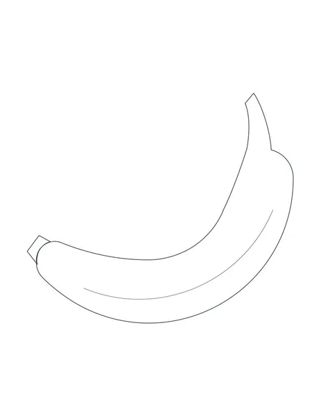 Banana desenhada à mão — Vetor de Stock