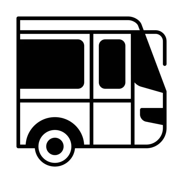 Icono de autobús turístico — Vector de stock
