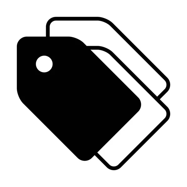 Name tag icon — Stock Vector