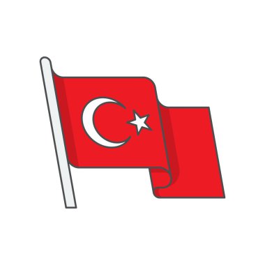 Türk bayrağı sallayarak