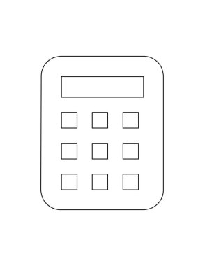 Hesap makinesi simge tasarım