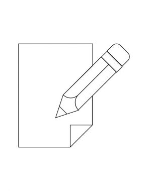 Kağıt ve kalem simgesini