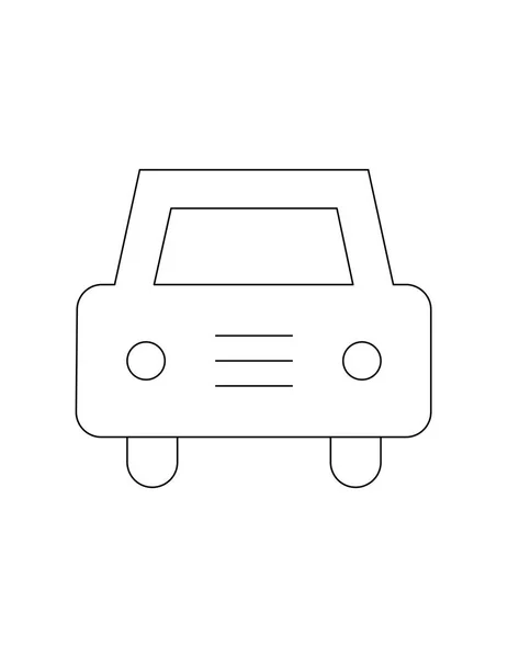 Icono plano de coche — Vector de stock