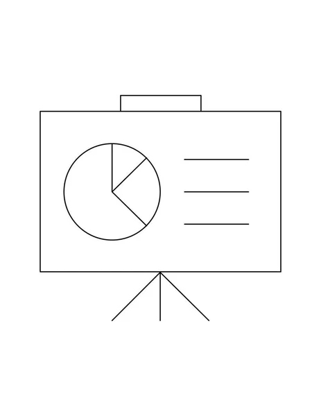 Cirkeldiagram ikon — Stock vektor