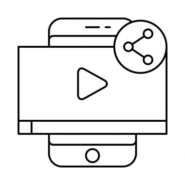 Video oynatıcısı olan akıllı telefon