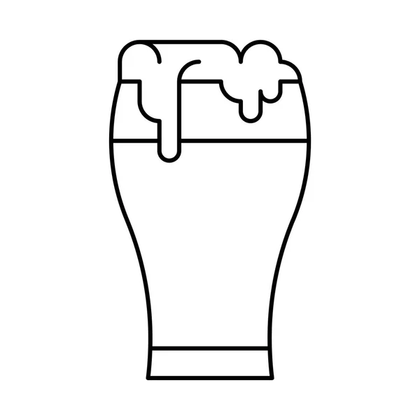 Beer mug silhouette — Stock Vector