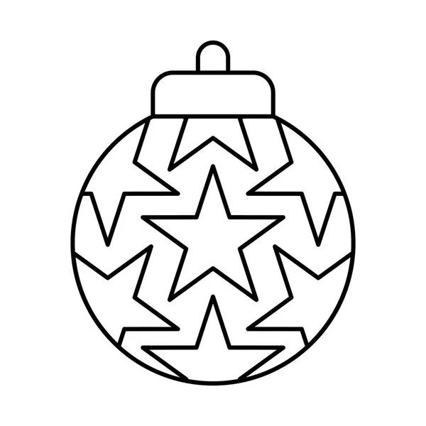 Bola de Natal ornamento — Vetor de Stock