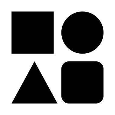 Geometrik figürler web simgesi