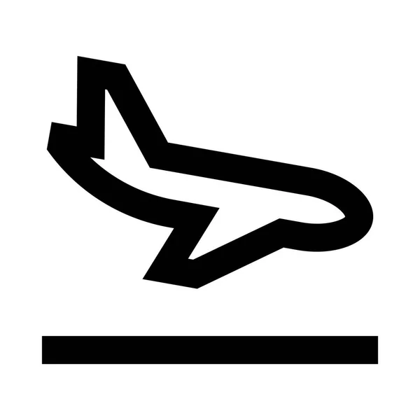 Ikon web pesawat - Stok Vektor