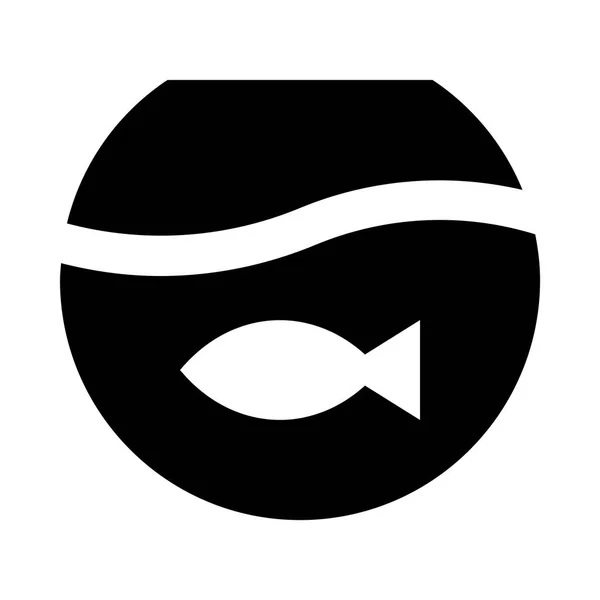 Aquarium web pictogram — Stockvector