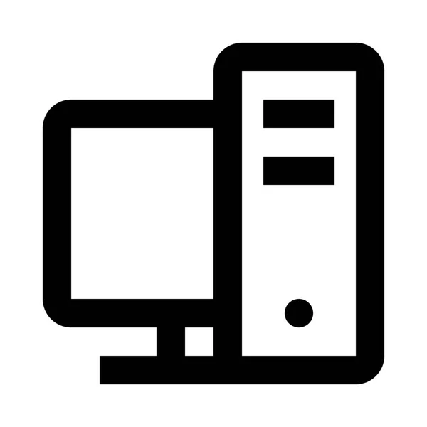 Icône web ordinateur — Image vectorielle