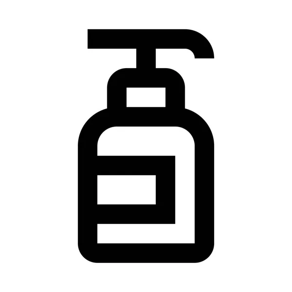 Ícone web garrafa cosméticos — Vetor de Stock