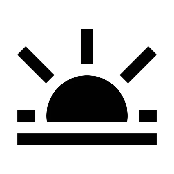 Sonne-Web-Symbol — Stockvektor