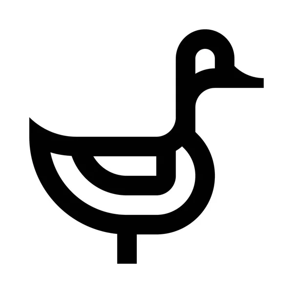 Pato icono Web — Vector de stock