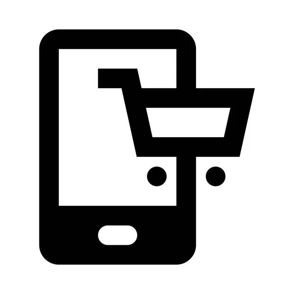 Ícone web Smartphone — Vetor de Stock