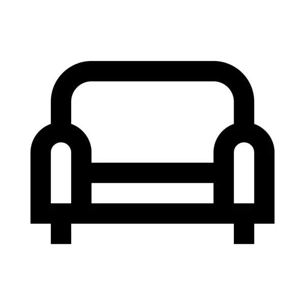 Sofa-Ikone — Stockvektor