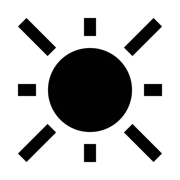 Sonne-Web-Symbol — Stockvektor