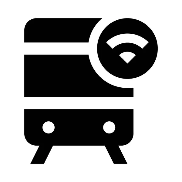 U-Bahn mit Wifi-Symbol — Stockvektor