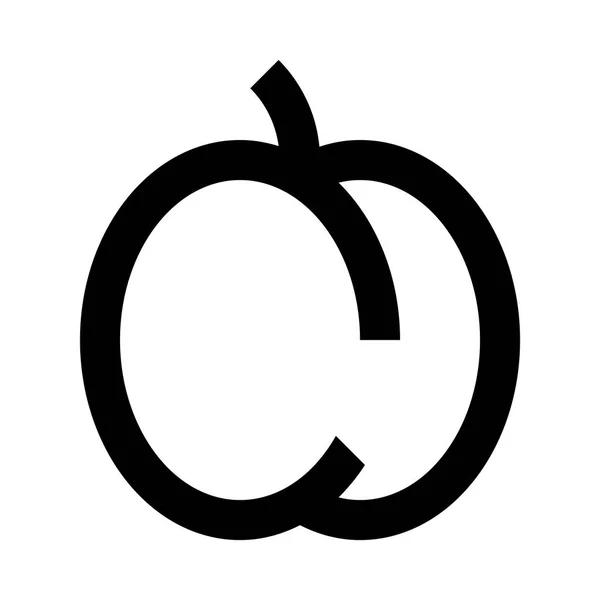 Иконка абрикоса — стоковый вектор