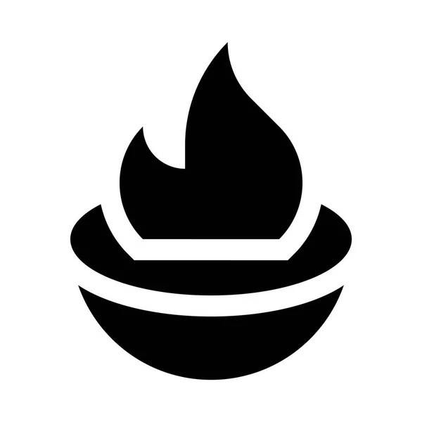 Yangın web simgesi — Stok Vektör