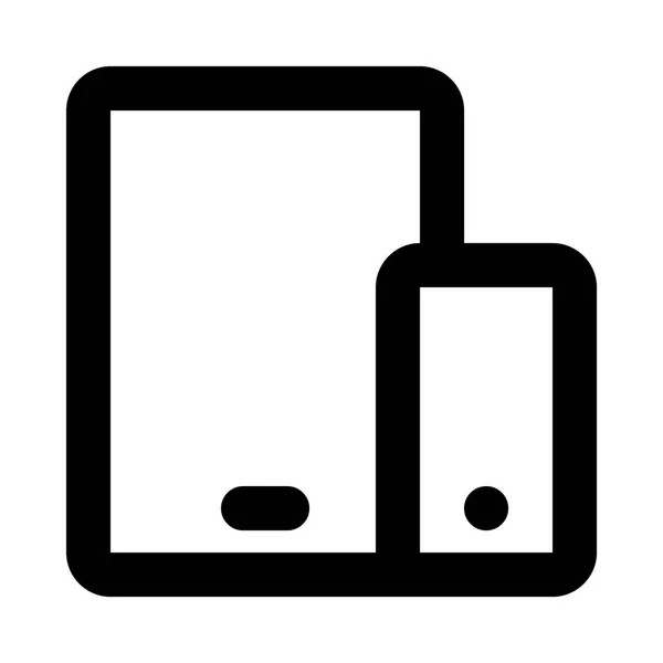 Smartphone web pictogram — Stockvector