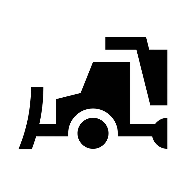 Snow plow web icon — Stock Vector