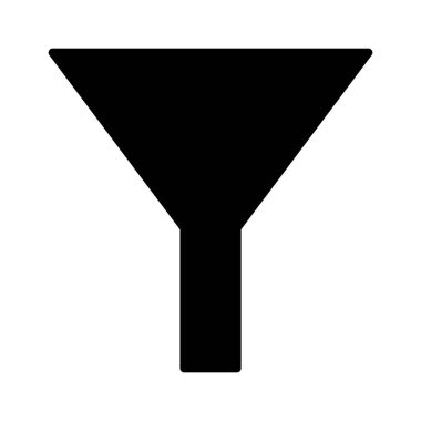 satırı simgesi web, mobil ve infographics, vektör çizim için huni