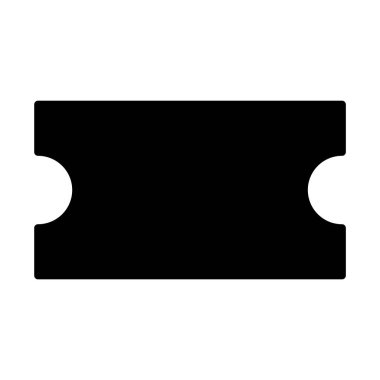 Web, mobil ve infographics, vektör çizim için bilet satırı simgesi